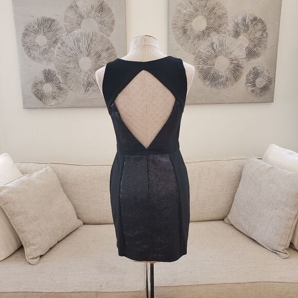 ✨ BCBGeneration ✨ Sequin Cutout Bodycon Mini Dress - [Size 8, Black] - Picture 6 of 11